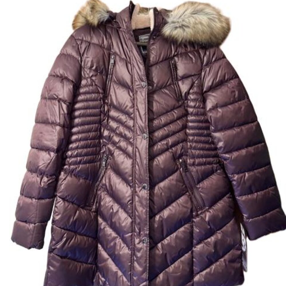 Women's Halitech Faux-Fur Hood Puffer Coat